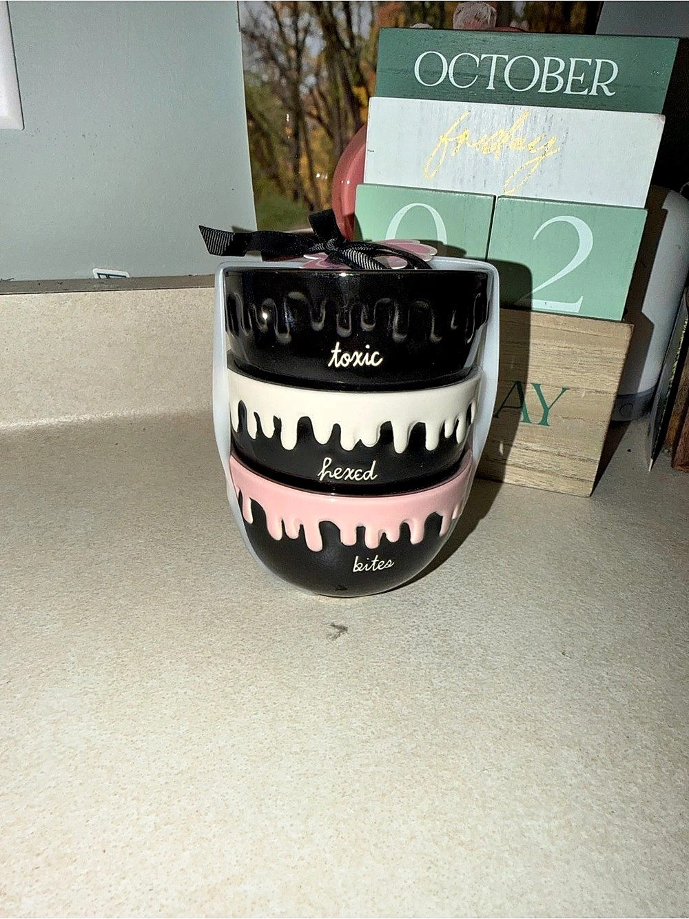 Rae dunn Halloween bowls